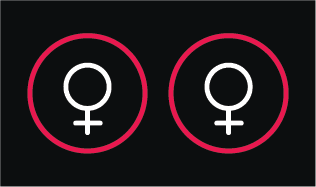 female and female symbol